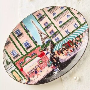 Anthropologie Holiday in Paris platter